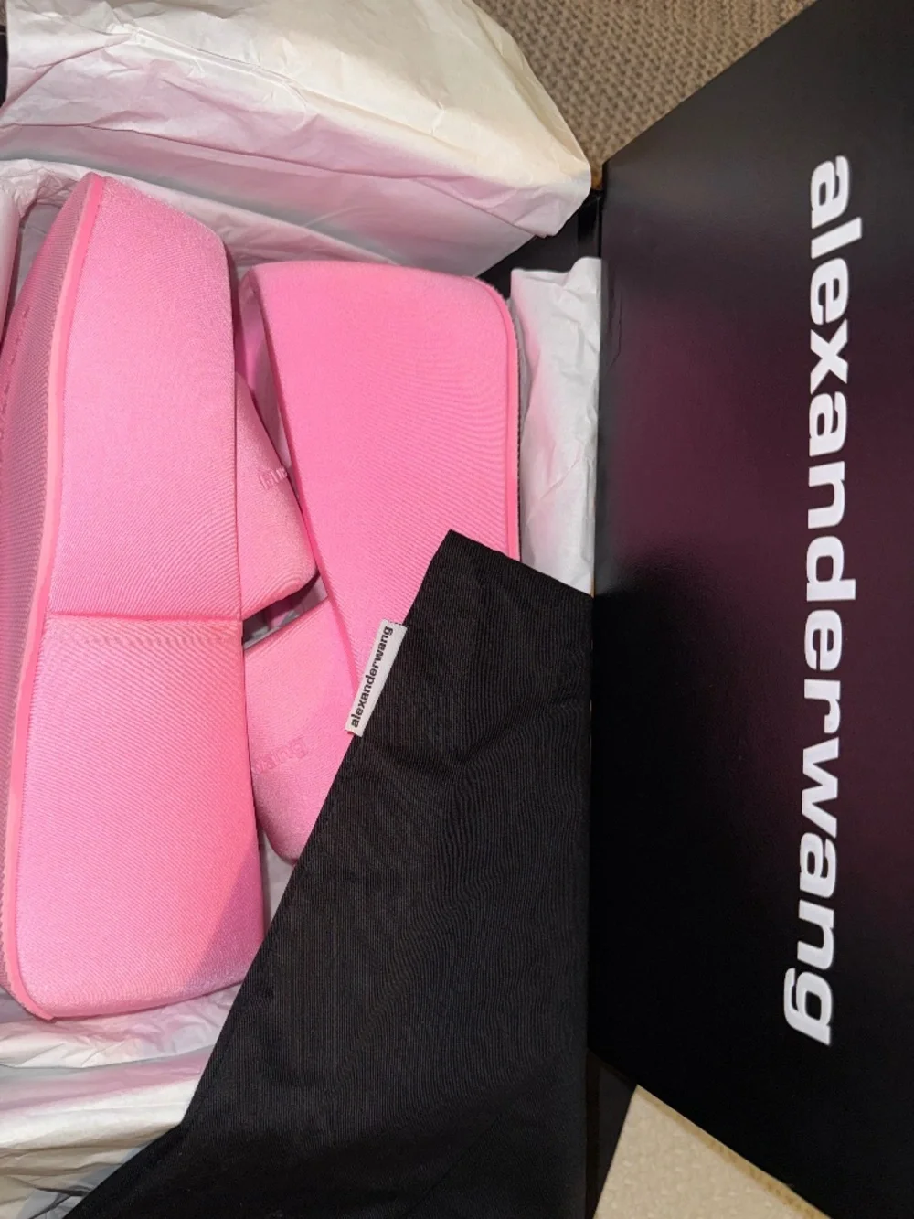 Alexander Wang Women’s Taji Platform Slides Sandals Pink EU 38